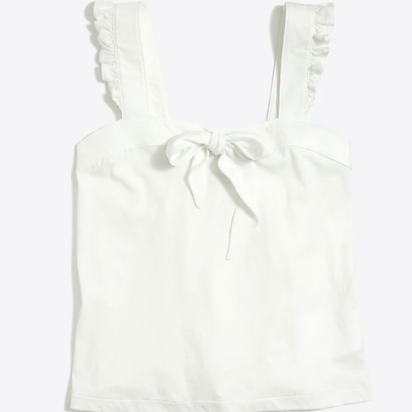 NWT jcrew ruffle trim tank top - Picture 3 of 7